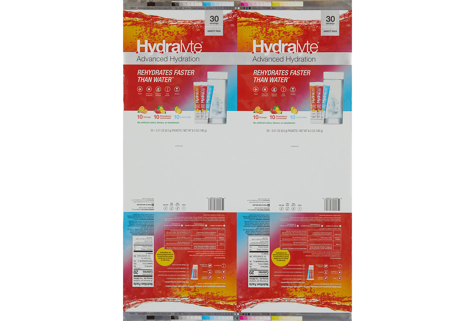 Alphacabs Hydralyte 30 Sticks Variety USA